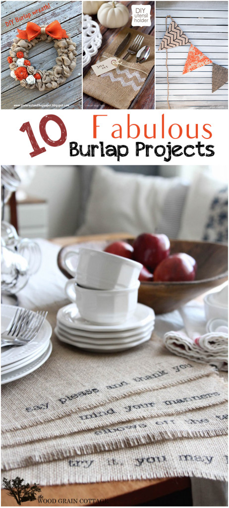 10 Fabulous Burlap Projects