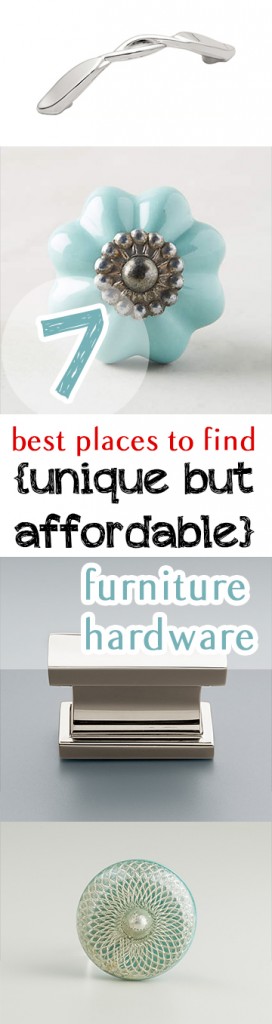 7 Best Places to Find {Unique but Affordable} Furniture Hardware
