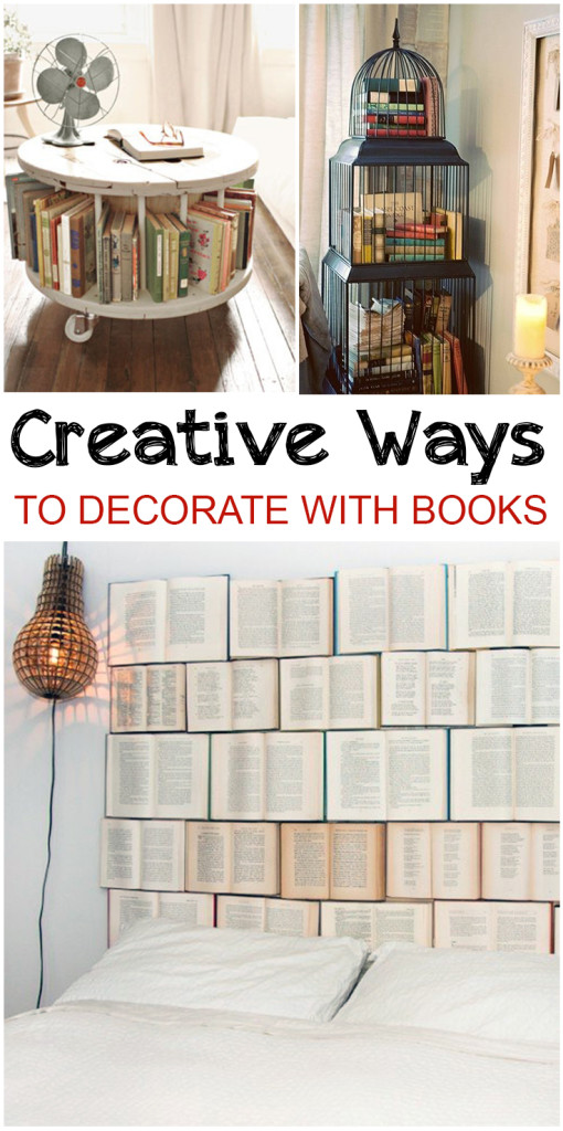 Creative Ways to Decorate with Books (1)