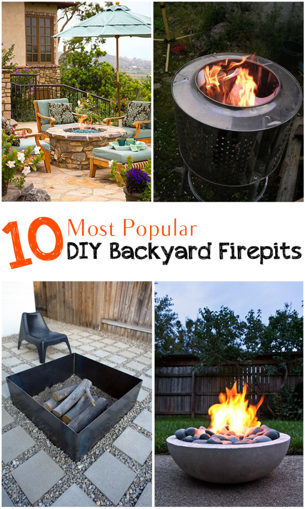 10 Most Popular DIY Backyard Firepits