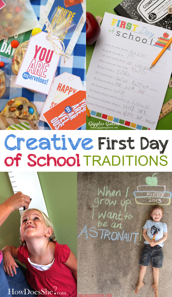 Creative First Day of School Traditions