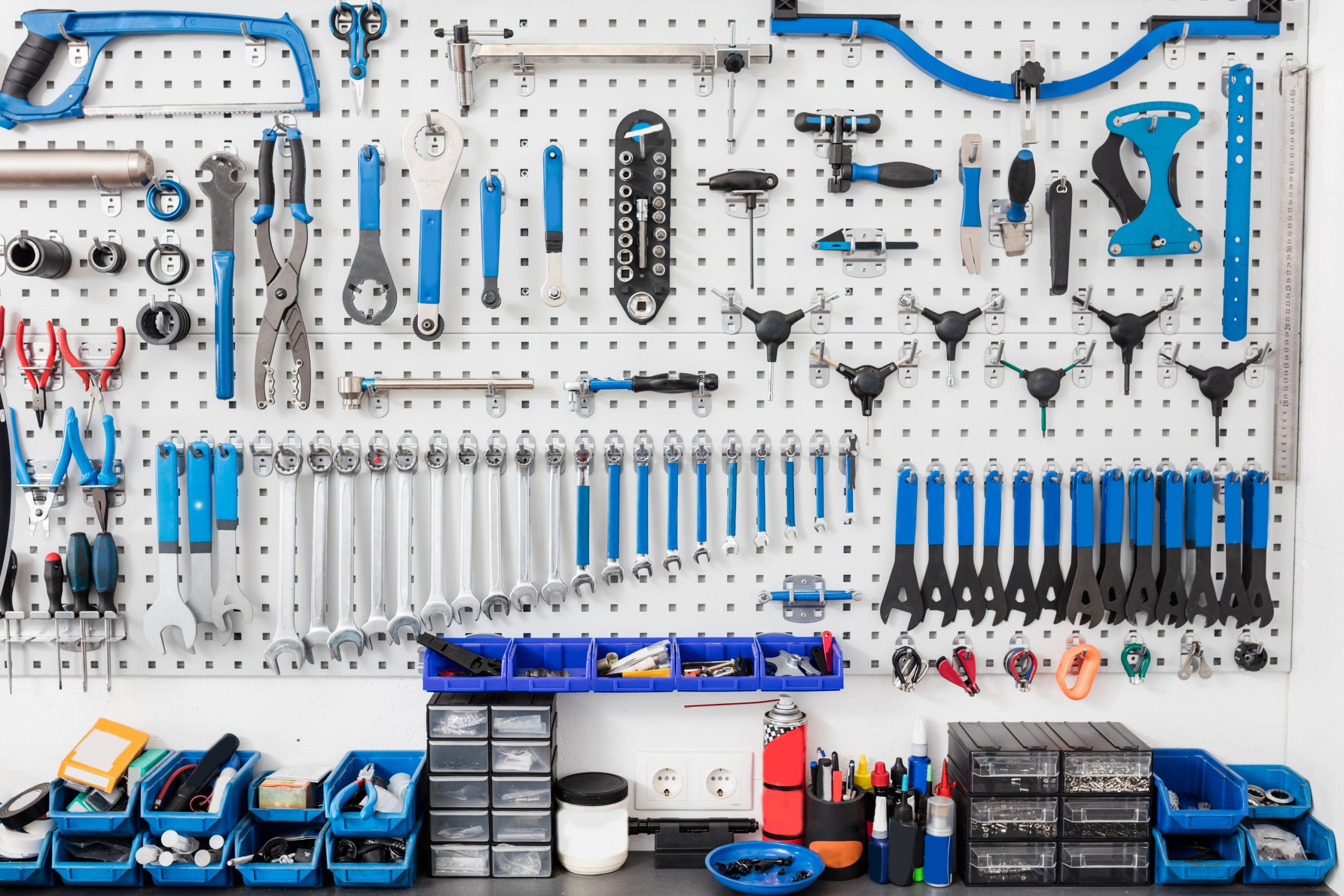 Garage makeovers don't have to be huge. This pegboard wall puts tool and such in sight and reach while keeping everything organized.