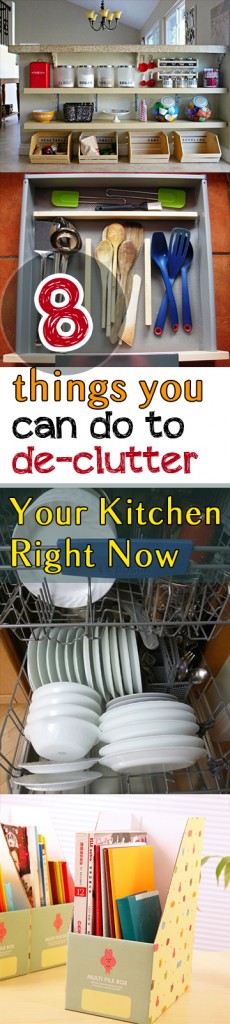 8 Things You Can Do to De-Clutter Your Kitchen Right Now 