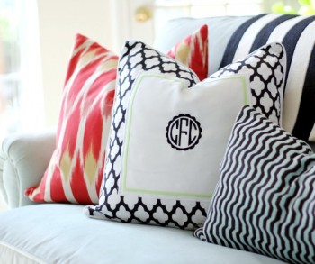 Home decor monograms, DIY home decor, DIY home, popular pin, decor ideas, sewing projects, monogrammed pillows.