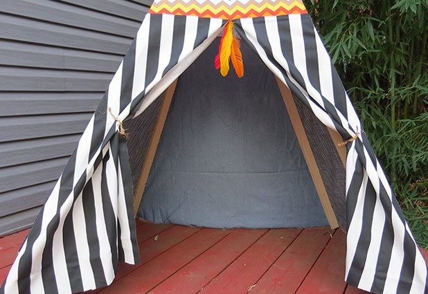 How to Make a No Sew Teepee