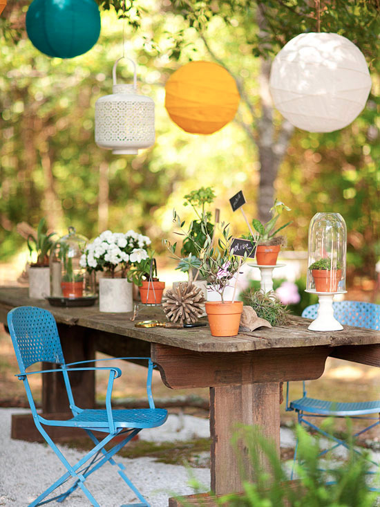 20 DIY Ideas for Outdoor Dining Spaces • Picky Stitch