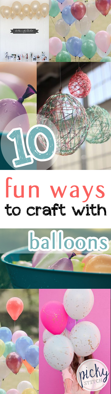Crafts, EAsy Craft Projects, Crafting With Balloons, Things to Do With Balloons, Crafts for Kids, Easy Crafts for Kids, Balloons, How to Use Balloons, Popular Pin