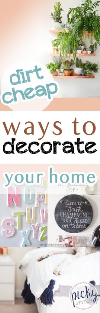 Dirt Cheap Ways to Decorate Your Home. Home Decor, Cheap Ways to Decorate Your Home, Dirt Cheap Interior Design, Cheap Interior Design Hacks, Inexpensive Interior Design, Popular Home Decor Pin, Crafts, Crafting, Crafting Tips