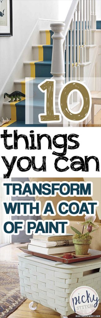 10 Things You Can Transform With a Coat of Paint - Paint Projects, Painted Furniture Projects, How to Paint Furniture, How to Paint Furniture, Fast Furniture Upgrades, How to Remodel Your Furniture, Fast DIY Projects, Easy DIY Projects, Popular Pin