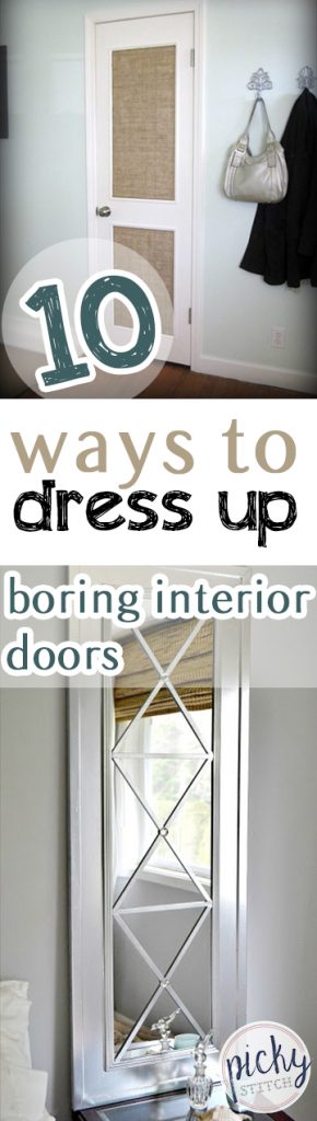 10 Ways to Dress Up Boring Interior Doors | How to Dress Up Interior Doors, How to Remodel Interior Doors, Interior Door DIY, How to Paint a Door, Quick Home Improvements, Fast Home Improvement Projects, DIY Home, DIY Home Decor, Popular Pin