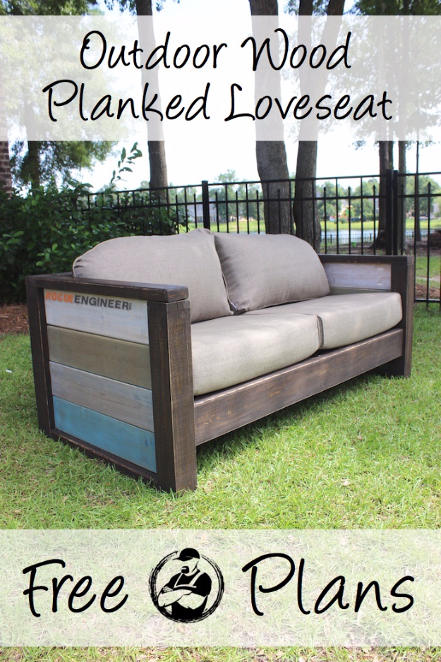 Feel The Love: 10 DIY Loveseats and Sofas | DIY Sofa Projects, How to Make Your Own Sofa, Pallet Sofa Project, DIY Projects, Easy DIY Furniture Projects, How to Make Your Own Love Seat, DIY Home. 