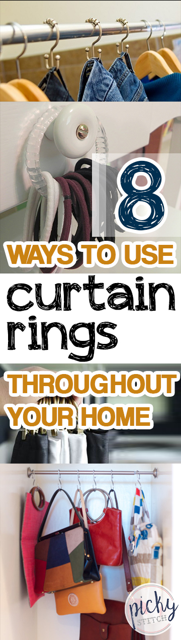 8 Ways to Use Curtain Rings Throughout Your Home| Uses for Curtain Rings, How to Use Curtain Rings, Things to Do With Curtain Rings, Repurpose Curtain Rings, How to Repurpose Curtain Rings