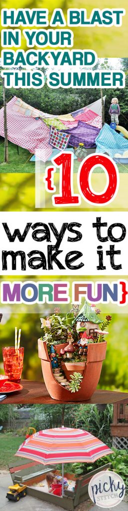 Have a Blast In Your Backyard This Summer {10 Ways to Make It More Fun} - Summer Fun, Summer Fun for Kids, Summer Stuff for Kids, Summer Activities for Kids, Backyard Fun, Backyard Tips and Tricks, Backyard Fun