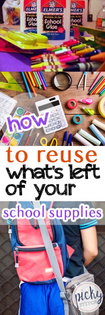 How to Reuse What's Left of Your School Supplies - Reuse Your School Supplies, School Supplies, How to Repurpose School Supplies, Things to Do With Old School Supplies, How to Reuse Old School Supplies