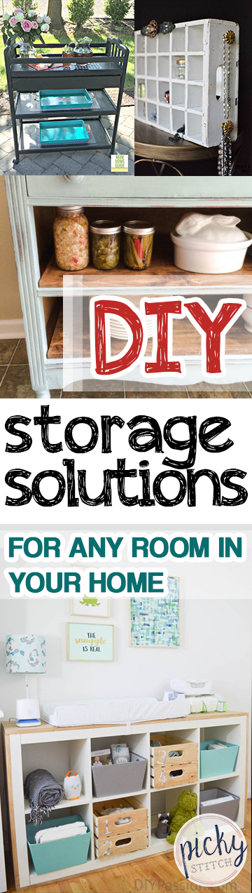 DIY Storage Solutions for Any Room In Your Home • Picky Stitch