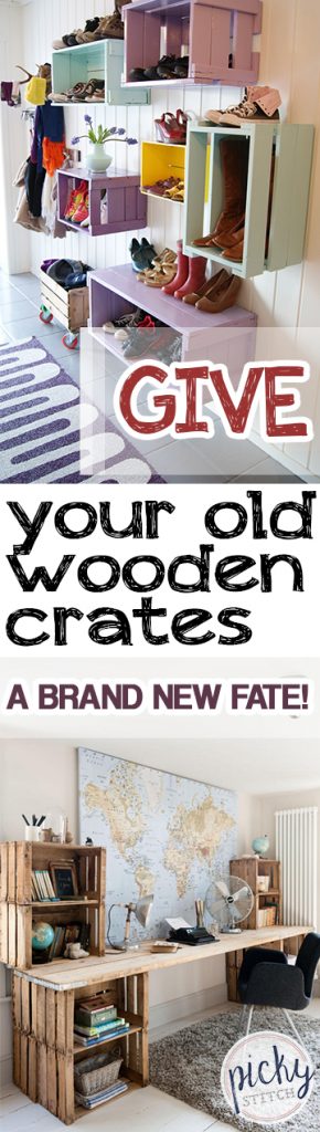 Give Your Old Wooden Crates a Brand New Fate!| Wooden Crates, Wooden Crate Craft Projects, Things to Do With Wooden Crates, Wooden Crate DIY, DIY Home, DIY Home Decor, Repurpose Projects, How to Repurpose Old Wooden Crates, Popular Pin