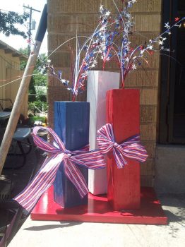 Set Your Table Ablaze! 10 DIY 4th of July Centerpieces| Fourth of July Party Centerpieces, Centerpieces for the 4th, Holiday Centerpieces, DIY Holiday Centerpieces, Holiday Tablescape, Fourth of July Tablescape Ideas, Popular Pin