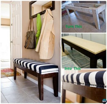 Renovate Your Entryway with a DIY Bench! {10 Tutorials and Projects}| How to Decorate Your Entryway, Entryway Renovation, Entryway Renovation Projects, DIY Home, DIY Home Decor, Popular Pin, DIY Bench Projectss