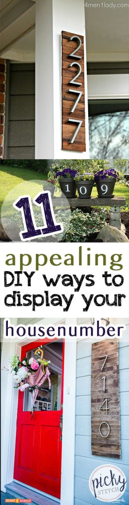 11 Appealing DIY Ways to Display Your Housenumber| How to Display Your House Number, House Number Displays, DIY Ways To DIsplay Your House Number, Displaying Your House Number, Popular Pin 