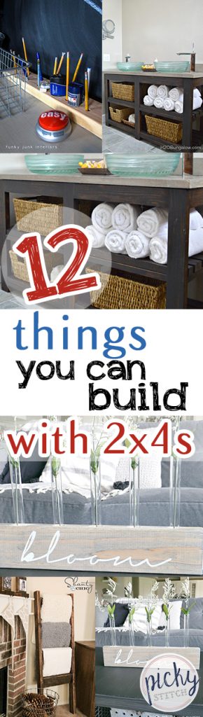 12 Things You Can Build With 2x4s| DIY Projects, DIY Home Projects, DIY Furniture Projects, Easy Furniture Projects, 2 x 4 Furniture Projects, Fast and Easy DIY Projects, Popular Pin 