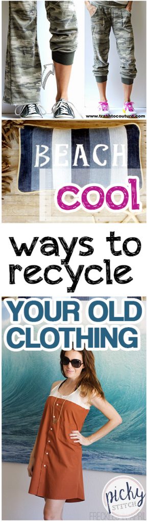  How to Recycle Your Old Clothing, Upcycle Your Old Clothing, DIY Clothing Hacks, DIY Clothing Upcycles, How to Upcycle Clothing, SImple Ways to Upcycle Old and Ruined Clothes