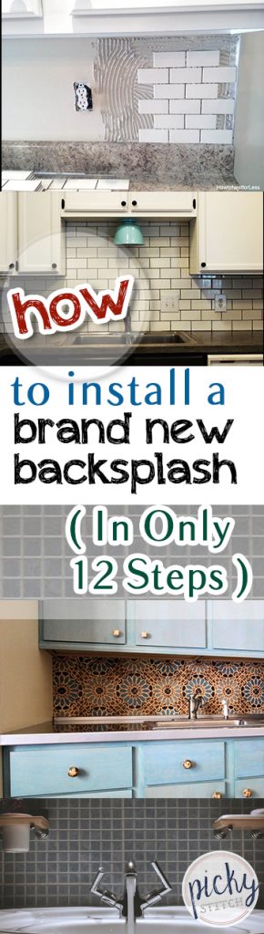 How to Install a New Backsplash, DIY Home, DIY Home Improvements, Home Improvement Projects, DIY Kitchen Remodel, Backsplash Tutorial, DIY Backsplash Tutorial, DIY Home, Home Remodeling Projects, Popular Pin