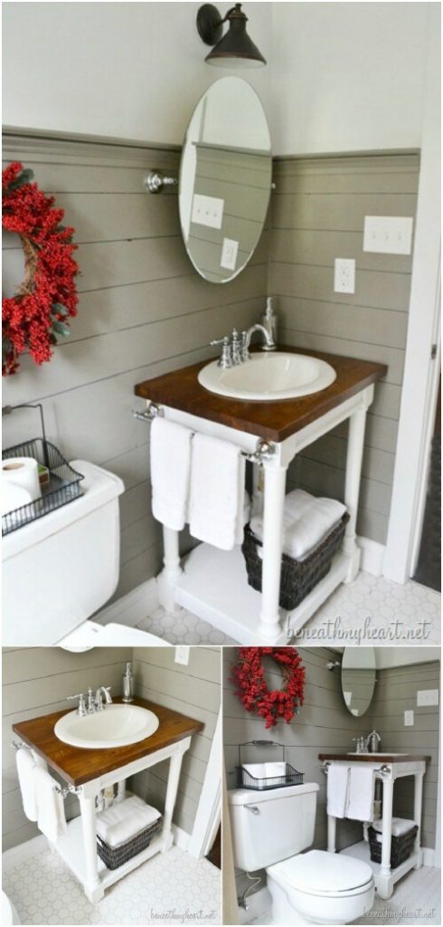  DIY Bathroom Vanity, Bathroom Vanity Projects, DIY Bathroom Projects, Bathroom Upgrades, DIY Bathroom Improvements, Make Your Own Bathroom Vanity, Bathroom Vanity Projects, Popular Pin