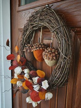 12 Beautiful DIY Fall Wreaths| DIY Fall Wreaths, Wreaths for Fall, Fall Porch Decor, DIY Porch Decor, Fall Wreaths, Front Porch Decor, DIY Front Porch Decor, Popular Pin