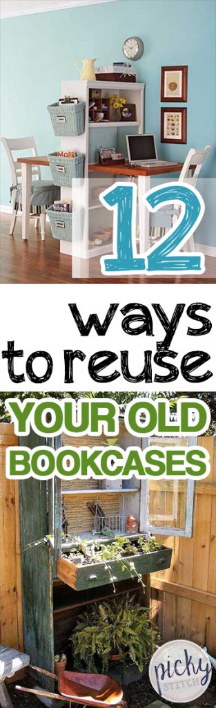 12 Ways to Reuse Your Old Bookcases| How to Reuse Old Book Cases, Repurpose Old Book Cases, Recycled Book Cases, How to Recycle and Repurpose a Book Case, Book Case DIY Projects, Home Improvement, Easy DIY Projects, DIY Home 
