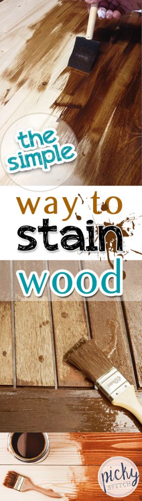 The Simple Way to Stain Wood| How to Stain Wood, Staining Wood, Tips and Tricks for Staining Wood, Staining Furniture, How to Stain Furniture, Painting Hacks, How to Paint Furniture, Easy Ways to Paint Furniture, Popular Pin