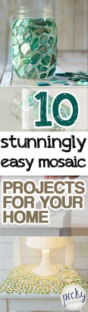 10 Stunningly Easy Mosaic Projects for Your Home| Mosaic Projects, DIY Mosaic Projects, Mosaic Projects for the Home, Stunning Projects for the Home, DIY Projects, DIY Home Projects, Art Projects for the Home, Easy Mosaic Projects for the Home, Popular pin 