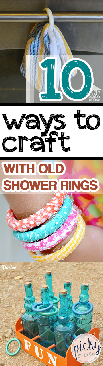 10 Ways to Craft With Old Shower Rings| Shower Curtain Rings, Crafts, DIY Crafts, Shower Curtain DIYs, Home Crafts Easy Crafts, Easy Crafts for the Home #Hacks #DIYHome