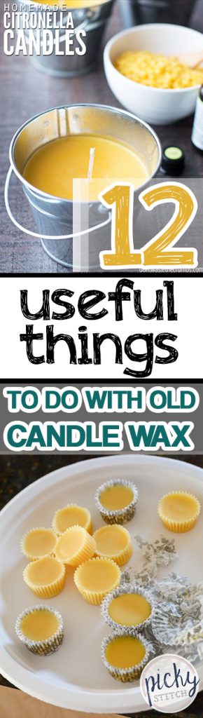 12 Useful Things to Do With Old Candle Wax| Uses for Candlewax, Candlewax Uses, Crafts, Craft Projects, DIY Craft Projects, Home Crafts, Crafts for the Home, Repurpose Projects, DIY Repurpose Projects, Popular Pin #Crafts #DIYRepurpose 