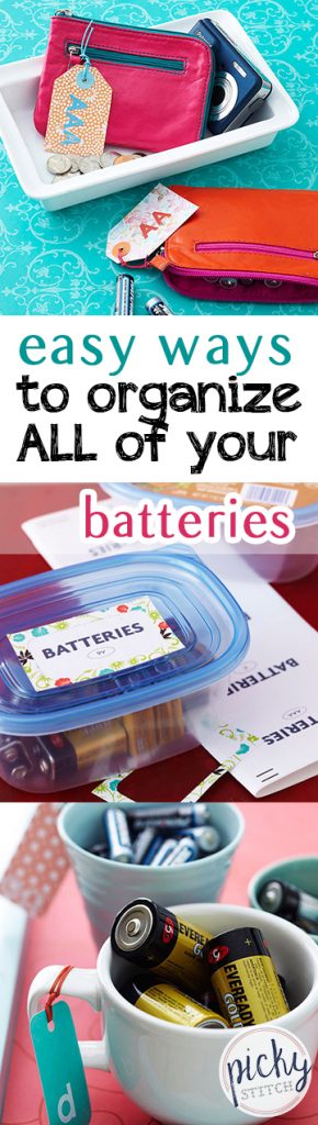 Easy Ways to Organize ALL of Your Batteries| Organize, Organization, Organize Your Batteries, How to Organize Your Batteries, Home Organization, Easy Home Organization, Popular Pin #Organization #BatteryOrganization