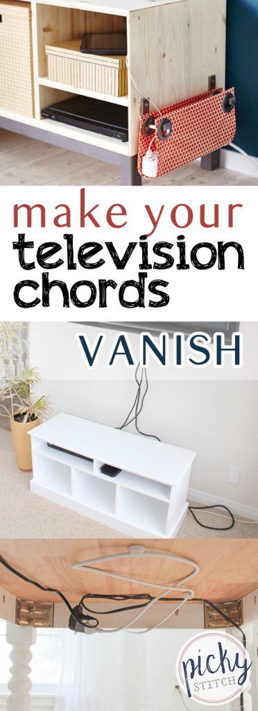 Make Your Television Chords VANISH| Television Chords, Television Chord Care, Clutter Free, Clutter Free Living, Clutter Free Home, DIY Home Decor #ClutterFree #ClutterFreeHome #ChordOrganization #Organization