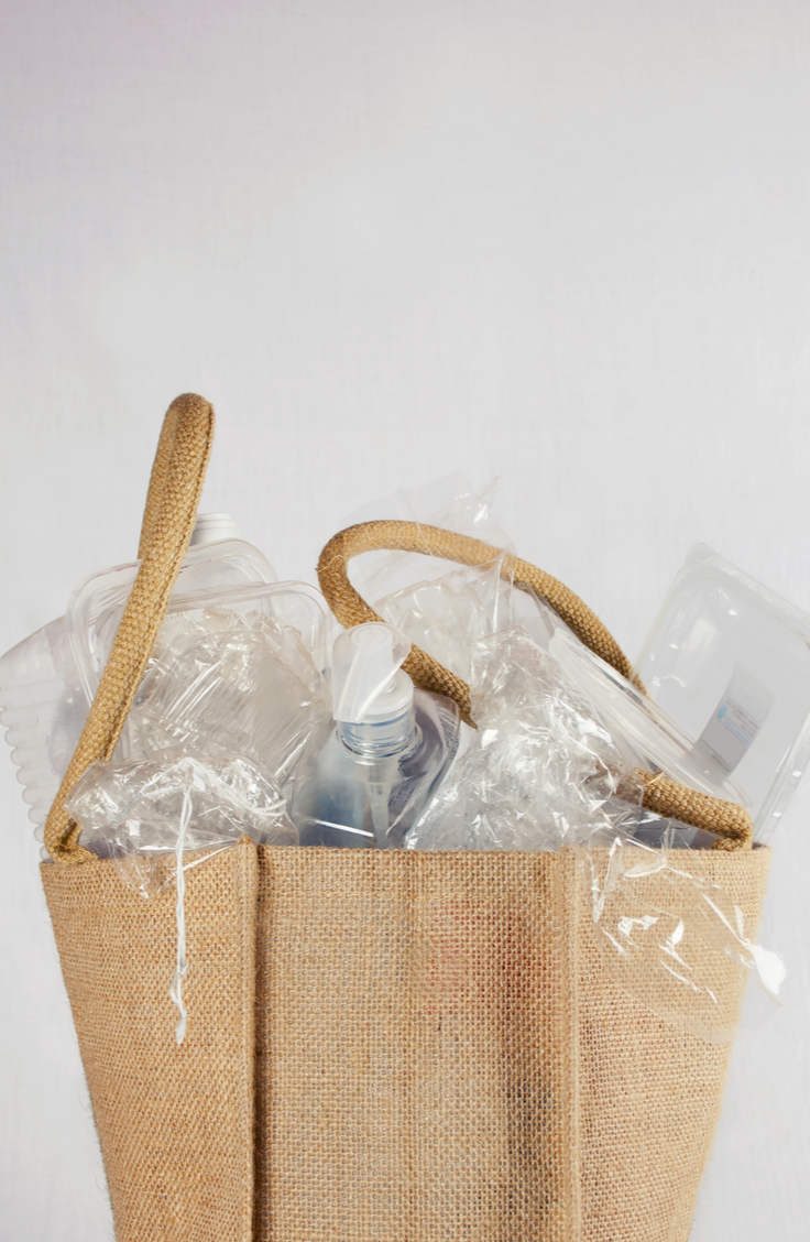 It can be tricky finding ways to store plastic bags. Try using a tote to keep them all in the same place! 