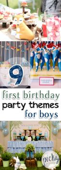 9 First Birthday Party Themes for Boys • Picky Stitch