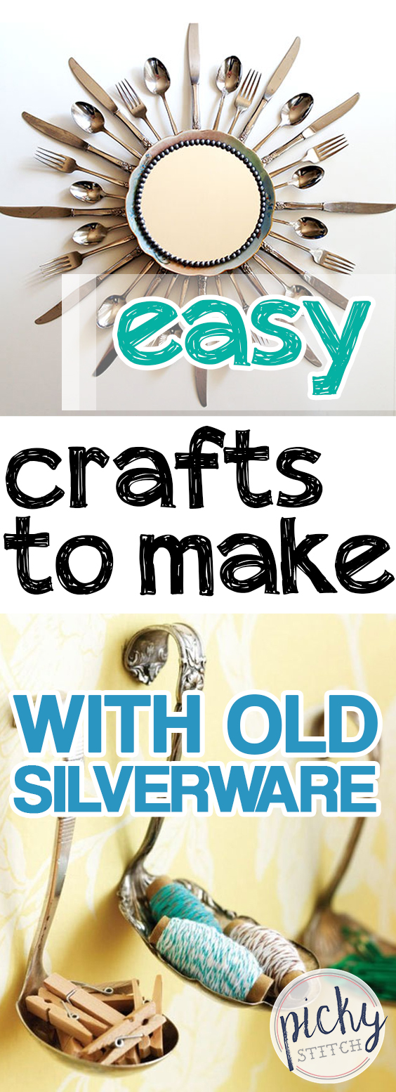 Easy Crafts to Make With Old Silverware| Easy Crafts, Easy Crafts for Kids, Silverware Crafts, Easy Silverware Crafts, Silverware Crafts DIY, SIlverware Crafts Repurposed