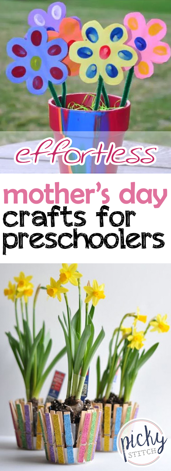 Effortless Mothers Day Crafts for Preschoolers • Picky Stitch