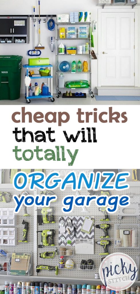 Cheap Garage Organization Tricks | Garage Organization, Garage Organization Ideas, Organize Garage, Organize Garage Ideas, Organize Garage Declutter, Decluttering, Decluttering Ideas, Home Organization, Home Organization Ideas 