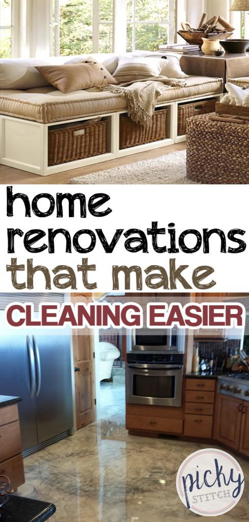 Home Renovations that Make Cleaning Easier| Home Renovations, Home Renovations DIY, Cleaning Hacks, CLeaning, Cleaning Tips, Easy Home Renovations, Home Decor DIY 