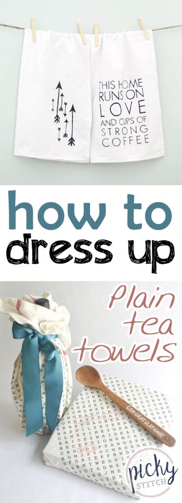 How to Dress Up Plain Tea Towels | Tea Towels DIY, Tea Towel Crafts, TEa Towel Crafts , DIY, Crafts, Easy Crafts, DIY Crafts