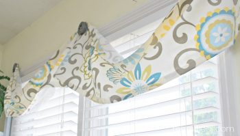 valance designs, no-sew valance designs, DIY valence designs, valence design ideas, no-sew valence design ideas