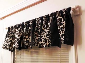 valance designs, no-sew valance designs, DIY valence designs, valence design ideas, no-sew valence design ideas