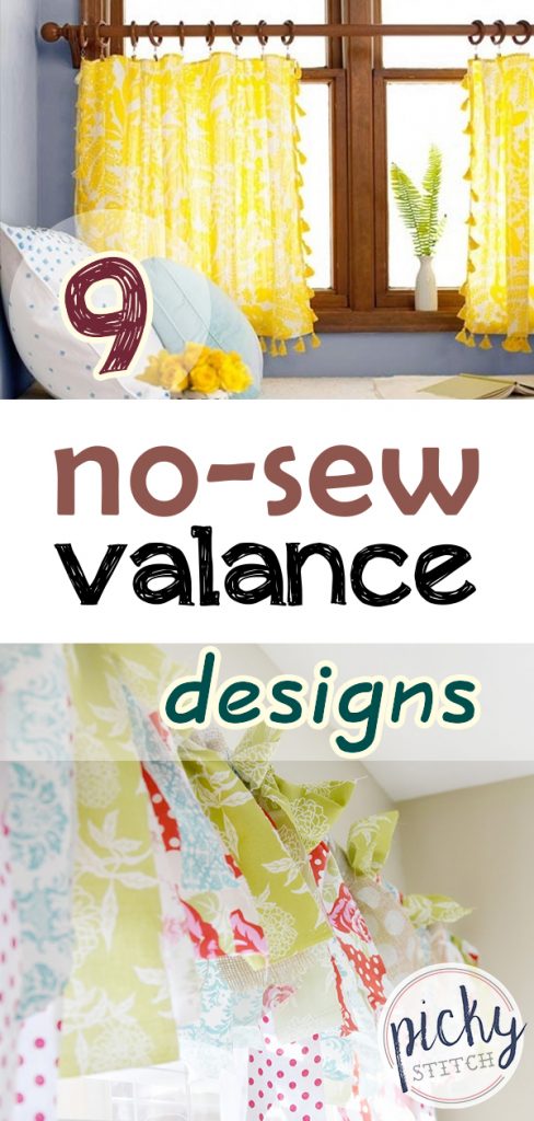 valance designs, no-sew valance designs, DIY valence designs, valence design ideas, no-sew valence design ideas