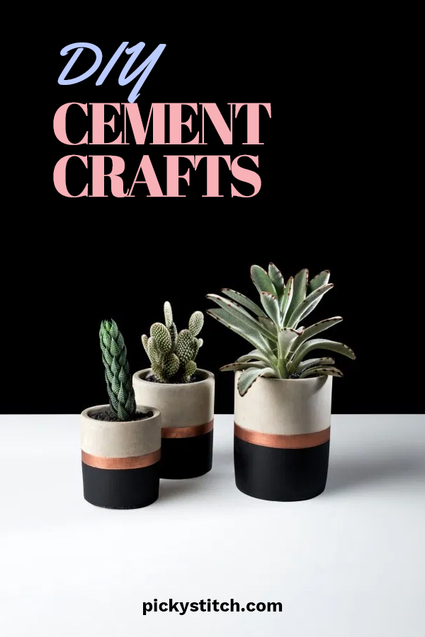 DIY Cement Crafts • Picky Stitch