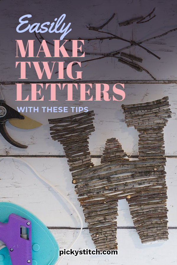 Everybody who sees Twig Letters loves them. They are absolutely darling. But did you know they are also easy to make? That's right! Today we will discuss how to make these cute letters and the items you will need. The instructions are easy to follow and you will be thrilled with your new DIY home decor. What you waiting for? Keep reading for more info. #twigletters #diyhomedecor