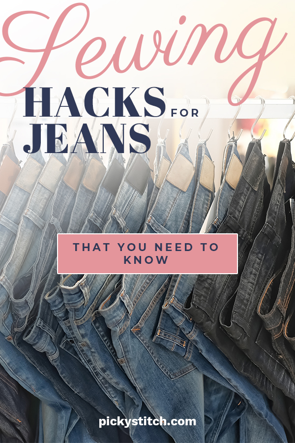 I am a big fan of jeans. But just when they seem to get comfy, they rip. Instead of throwing them away, why not try one of our easy sewing hacks for jeans. Maybe you have gained or lost weight and need to alter the waist. No worries, we've got you covered. These sewing hacks extend the life of your jeans and are really easy to do. Take a look, you will be glad you did.