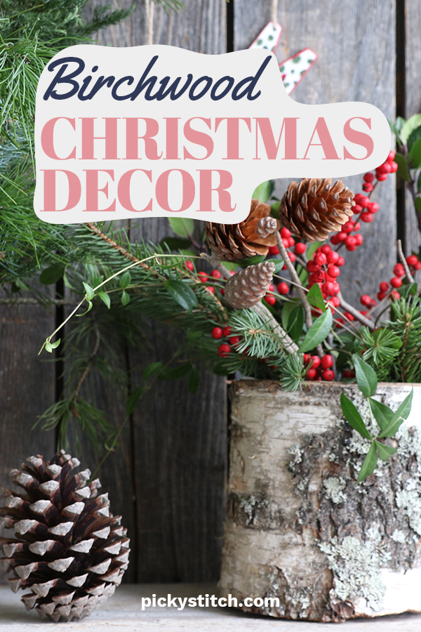 Bring the outside in this year for Christmas with birchwood Christmas decor crafts. The white bark is simply stunning and creates a rustic feel for the holiday. It's a great way to bring an outdoor feel inside without being cold. Its a win win for sure. If you want to bring nature or woodsy feel to your decor you can't go wrong with these rustic birchwood Christmas decor crafts. #rusticchristmasdecor #birchwoodholidaydecor #christmashomedecor