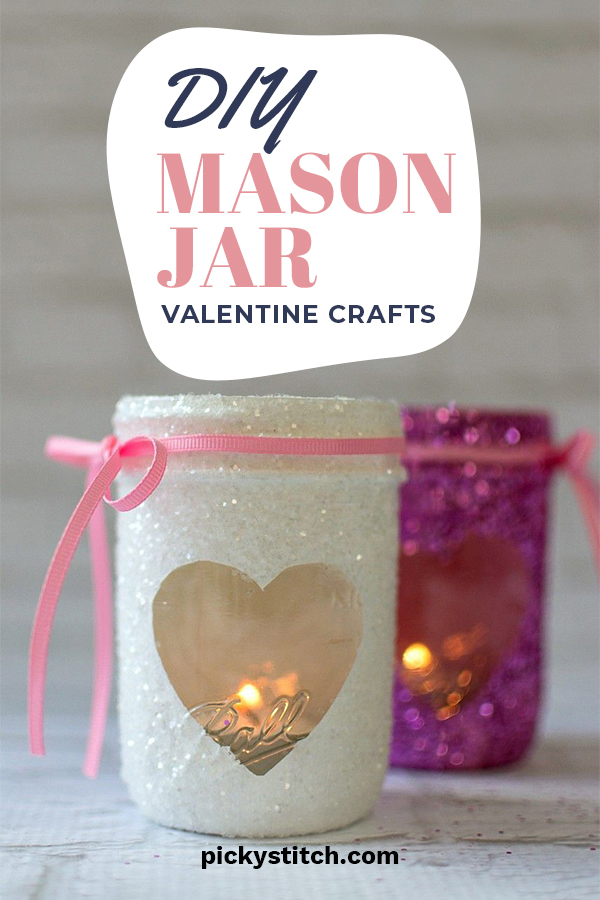 Aw, Valentine's Day. If you are a romantic at heart, and love to make your home look festive, we have some awesome craft ideas for you that will light up your home with love. All you need to do is get some mason jars, and a few other items to create these crafts that you will fall in love with. Easy to do for all ages. They look great and also make wonderful gifts. Show off your LOVE for Valentine's Day by reading on. #DIYvalentinesdaycrafts #diyholidaydecor #homedecorcrafts